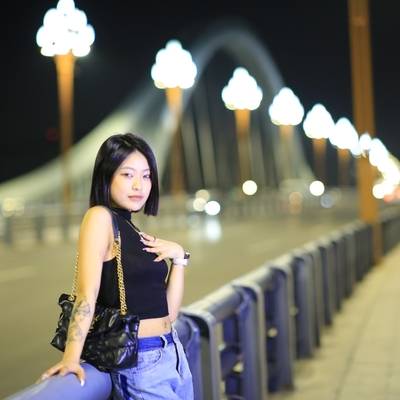 夜景模特