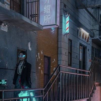 夜景模特