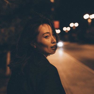 夜景模特