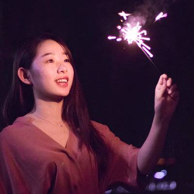 夜景模特