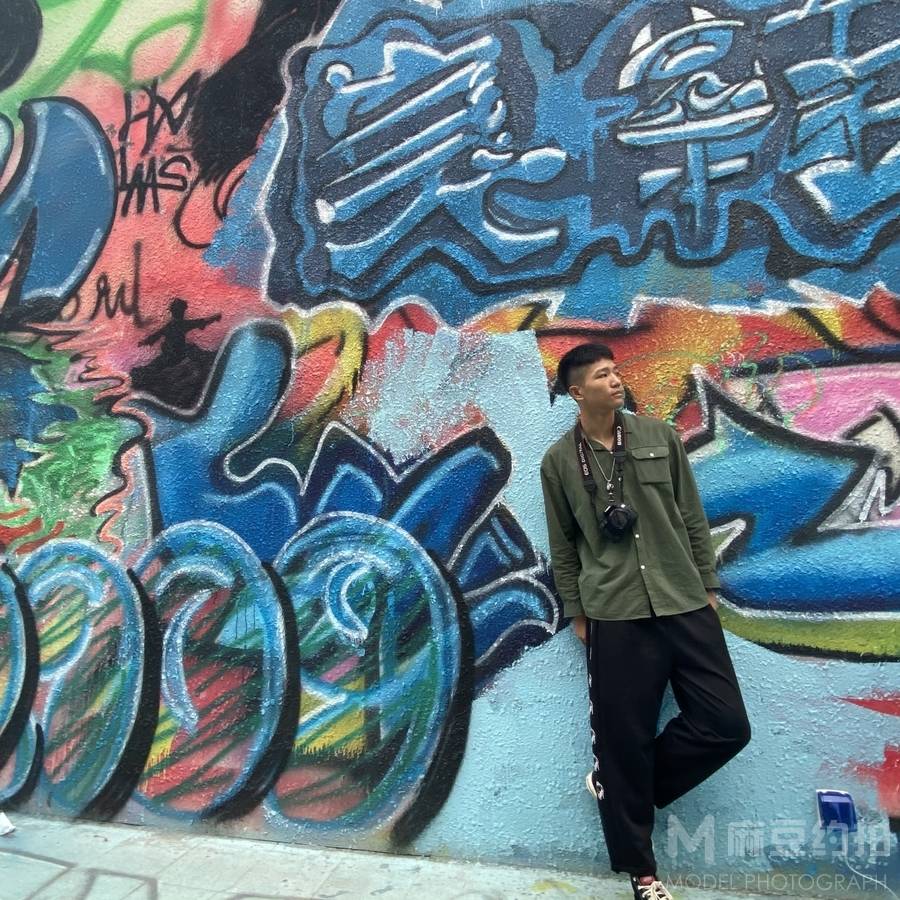 黑白模特