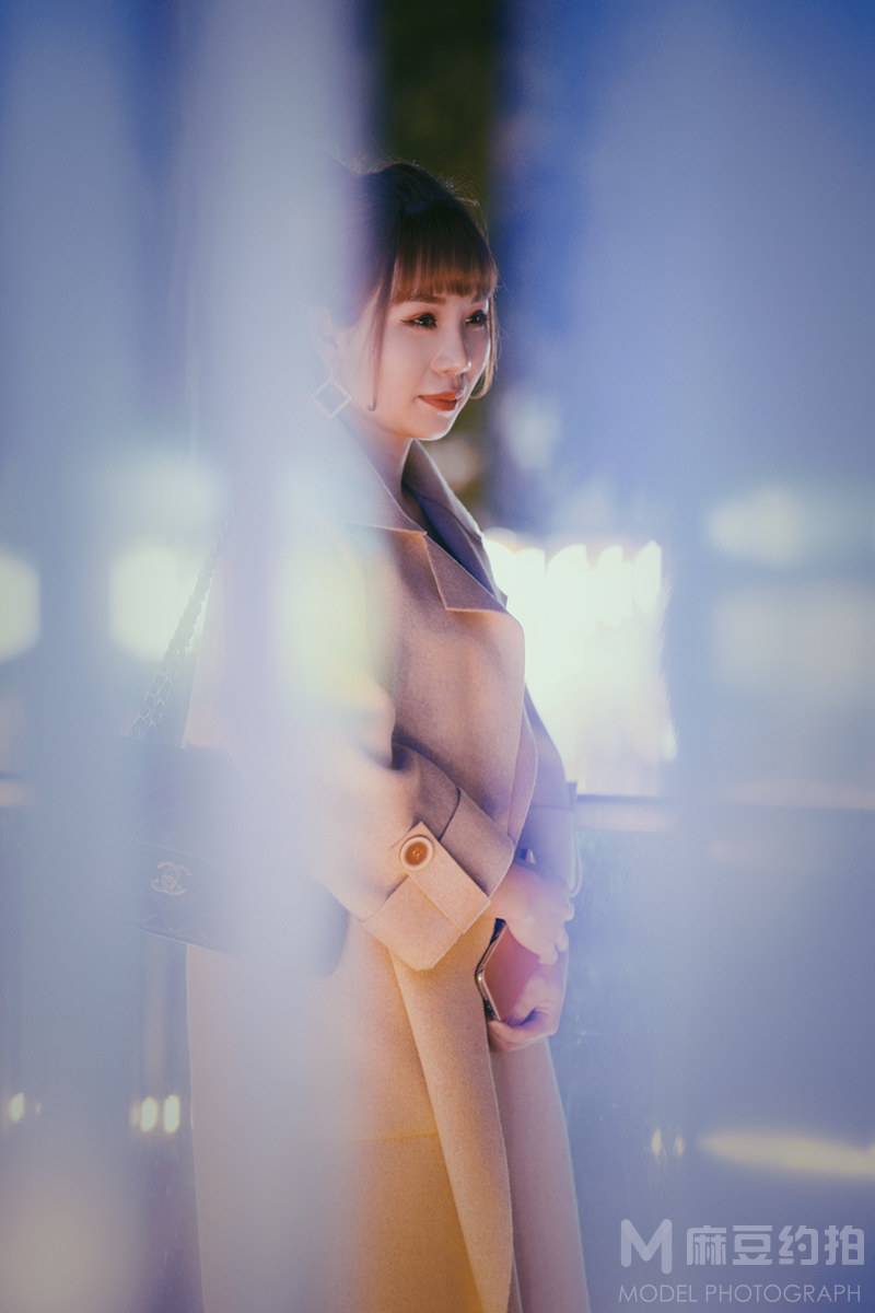 夜景模特