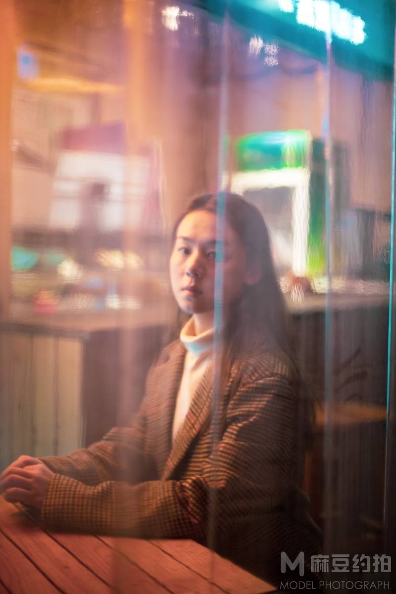 夜景模特