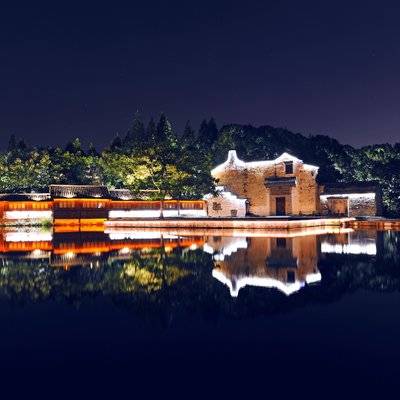夜景模特