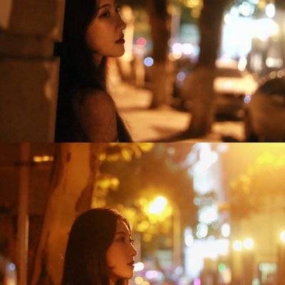夜景模特