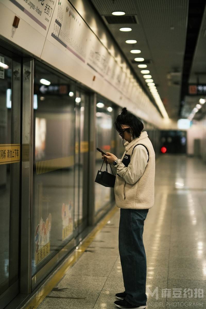 夜景模特