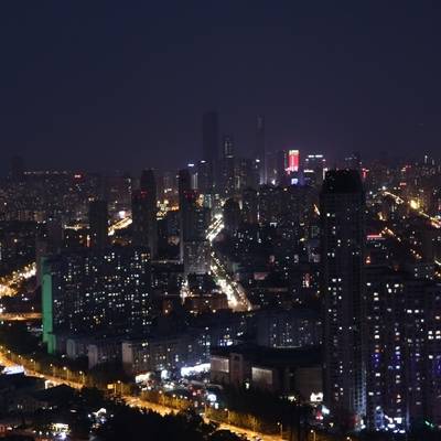 夜景模特