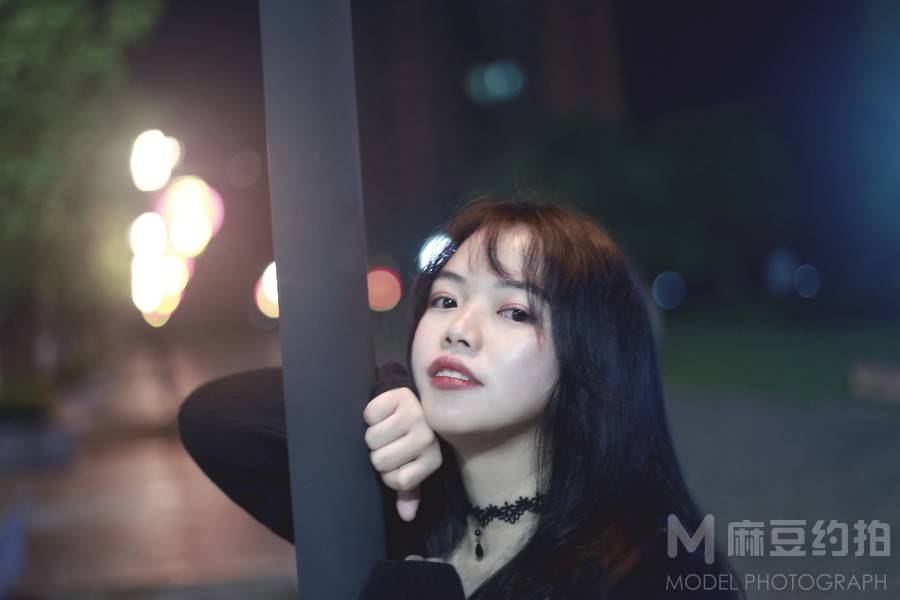 夜景模特
