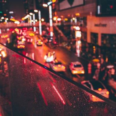 夜景模特