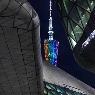 夜景模特