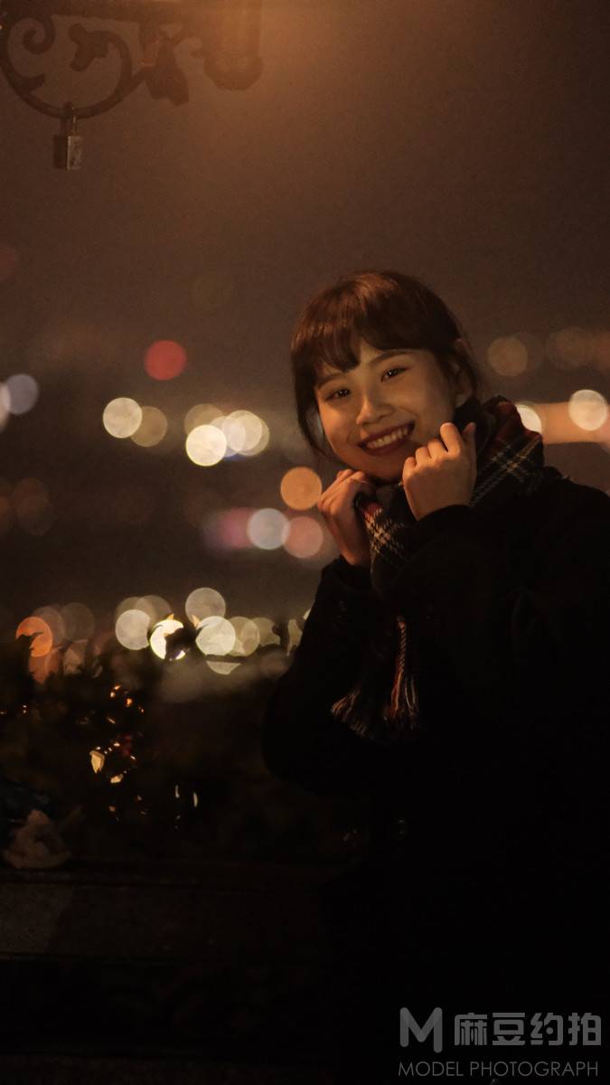 夜景模特