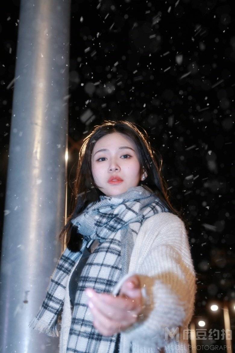 夜景模特