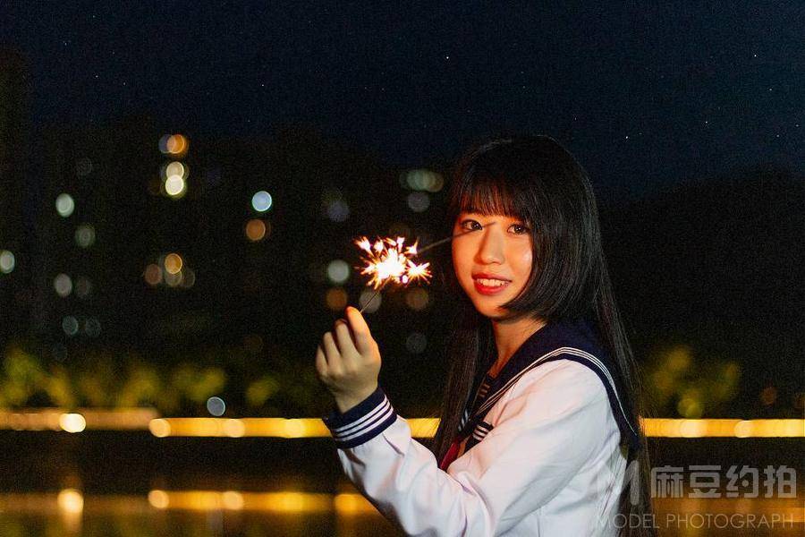 夜景模特