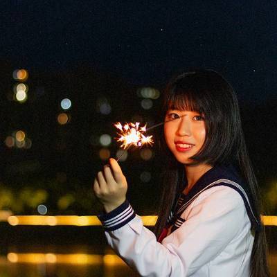 夜景模特