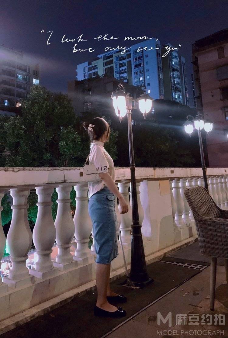 夜景模特