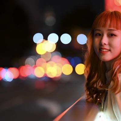夜景模特