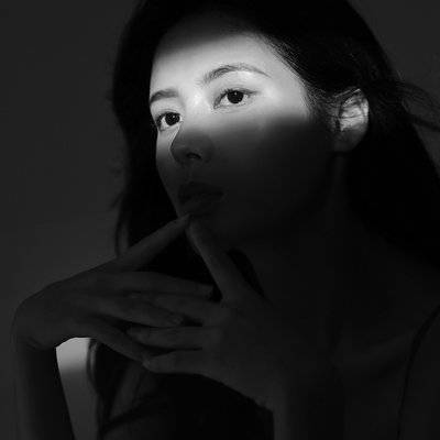 黑白模特