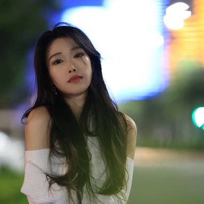 夜景模特