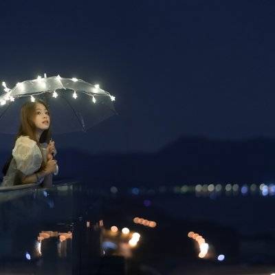 夜景模特