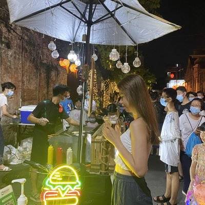 夜景模特