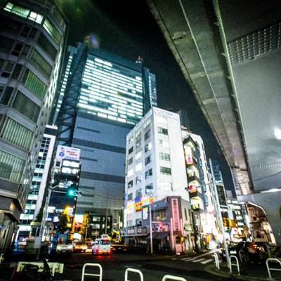 夜景模特