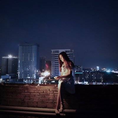 夜景模特
