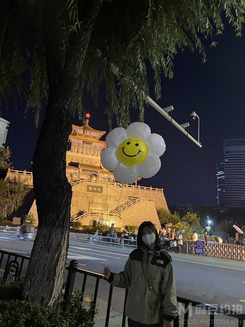 夜景模特