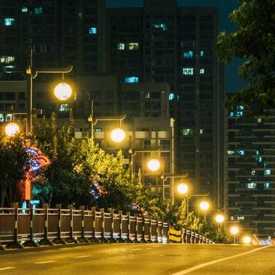 夜景模特