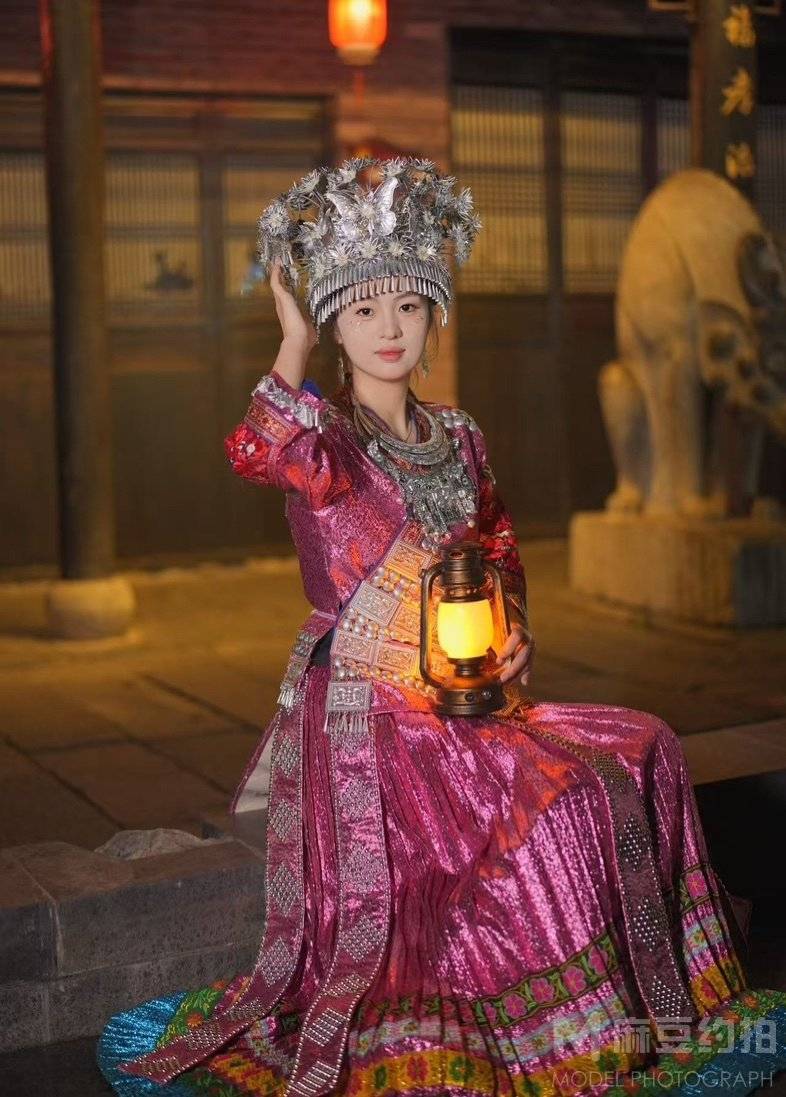 夜景模特