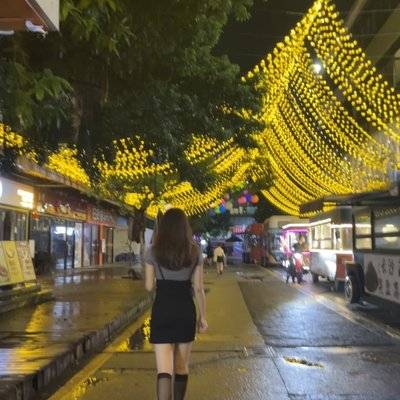 夜景模特