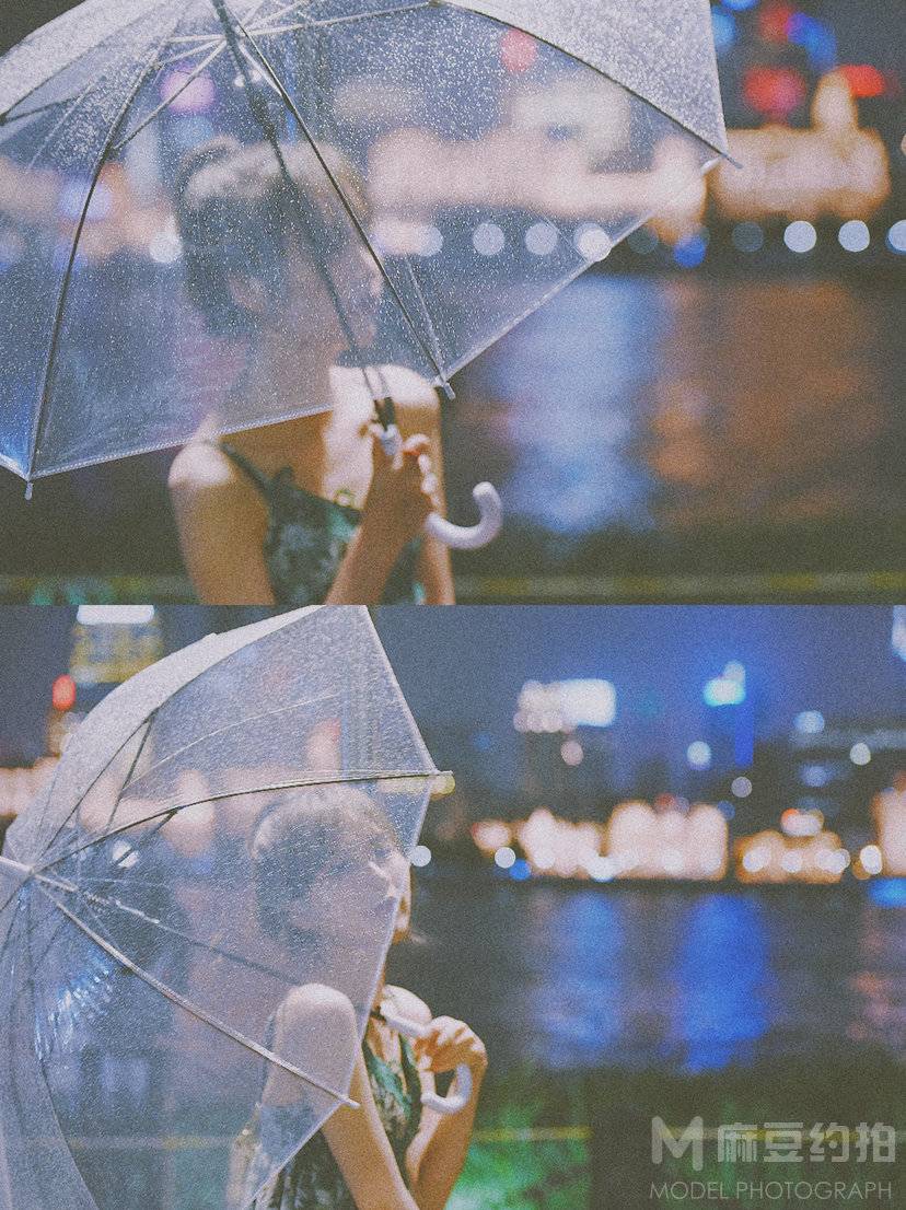 夜景模特
