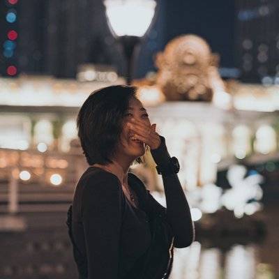 夜景模特