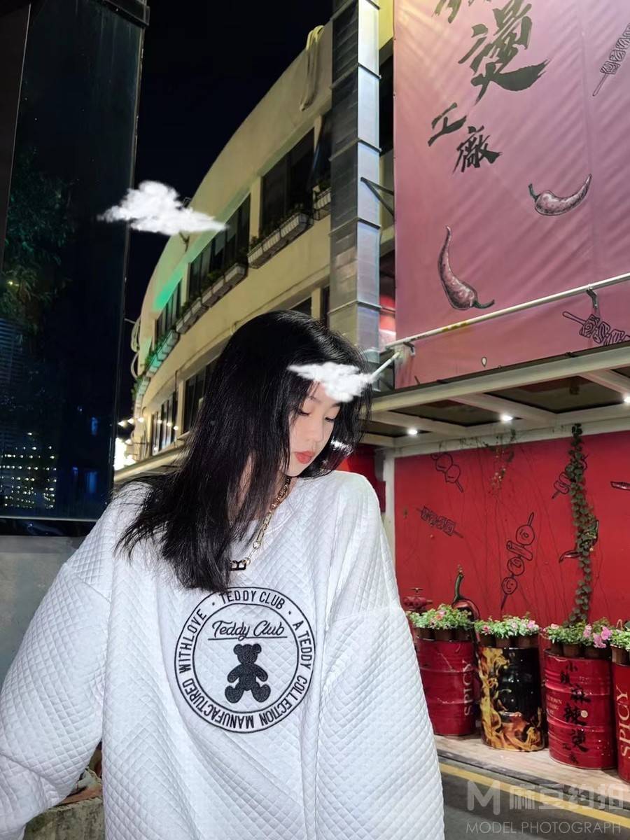 夜景模特