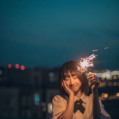 夜景模特