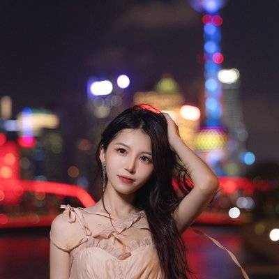 夜景模特
