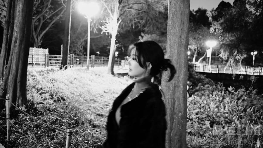 夜景模特