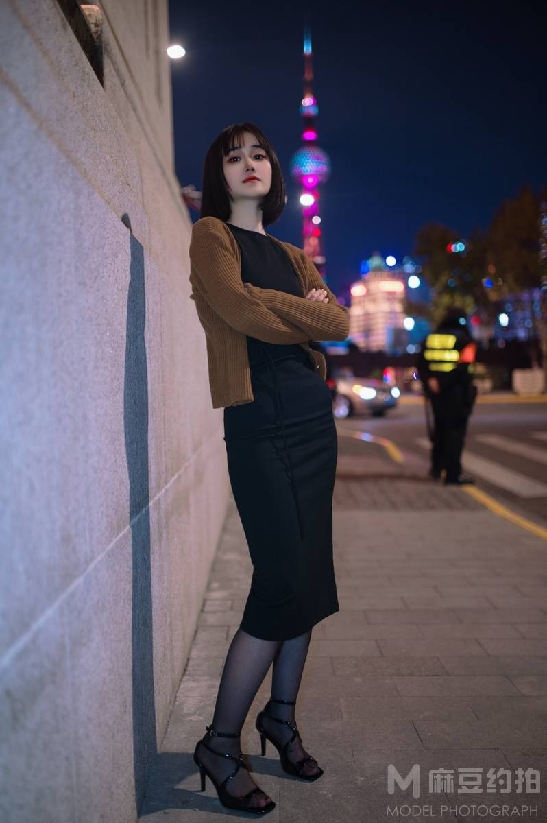夜景模特