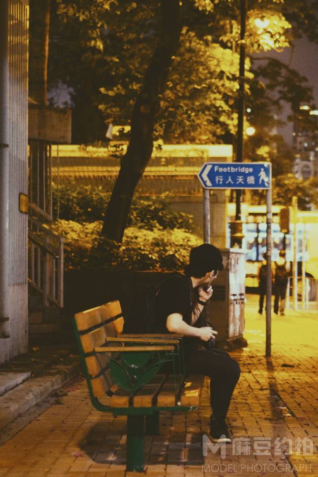 夜景模特