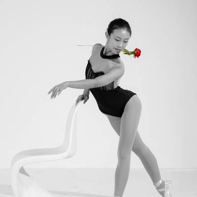 黑白模特