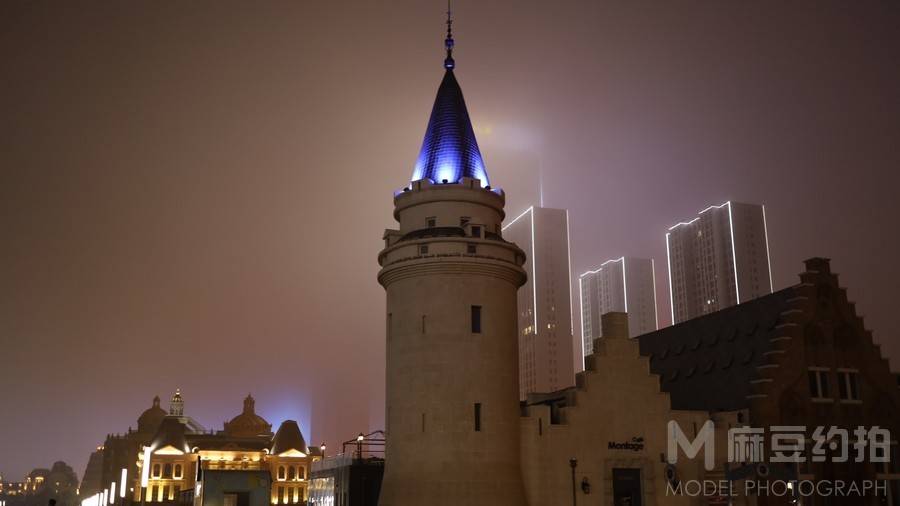 夜景模特