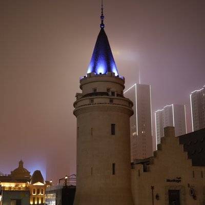 夜景模特