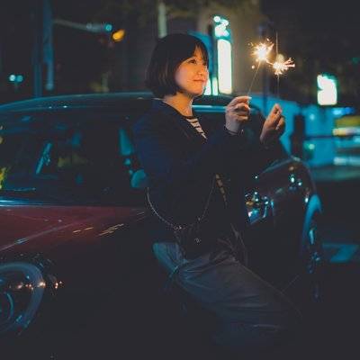 夜景模特