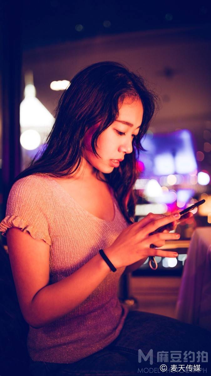 夜景模特