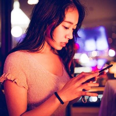 夜景模特