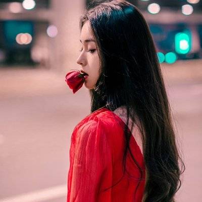 夜景模特