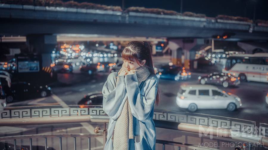夜景模特