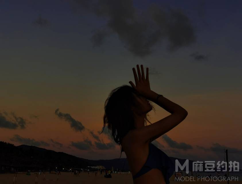 夜景模特