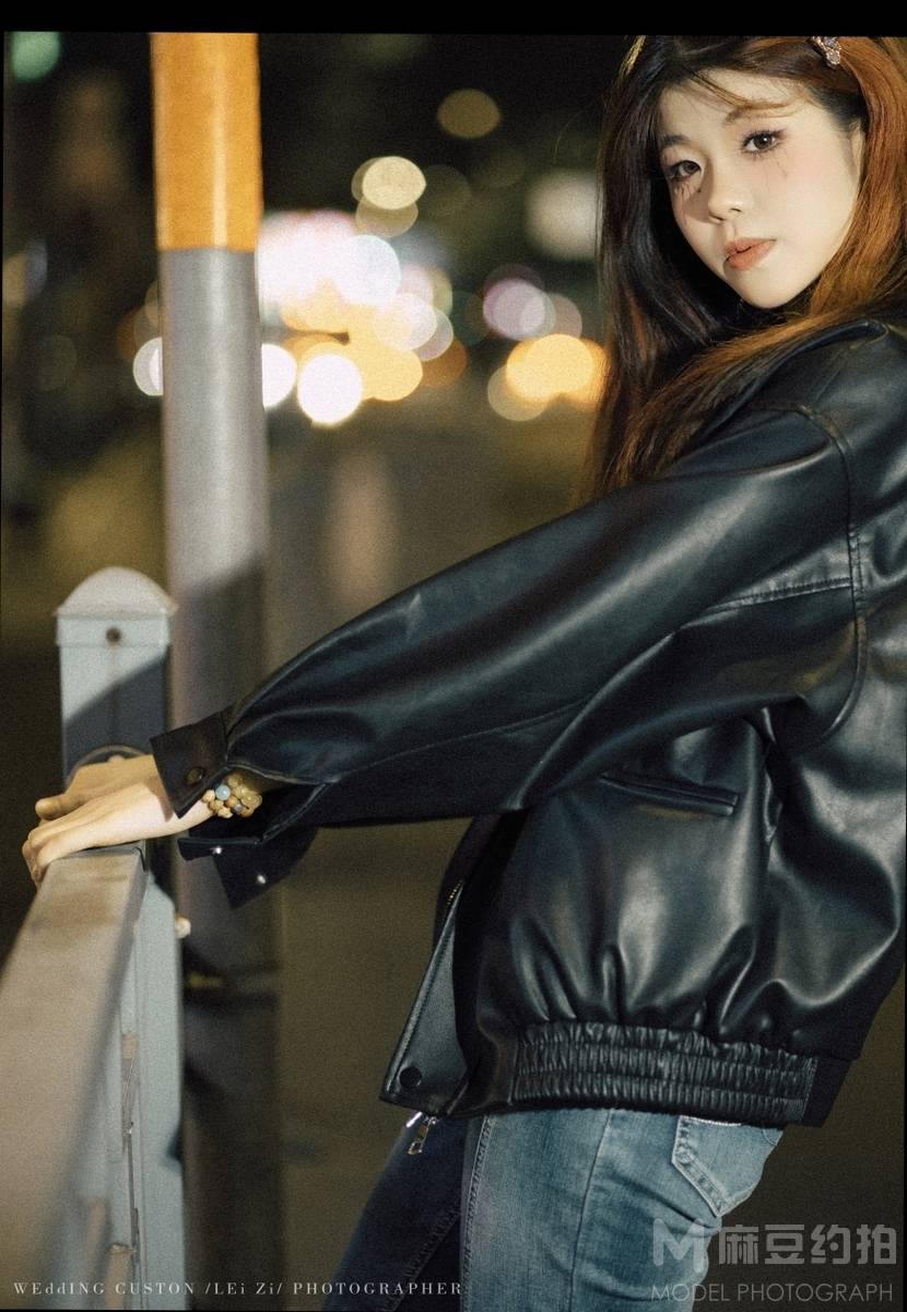 夜景模特