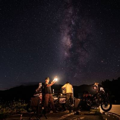 夜景模特
