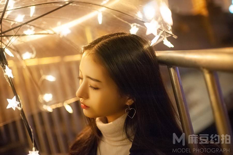 夜景模特